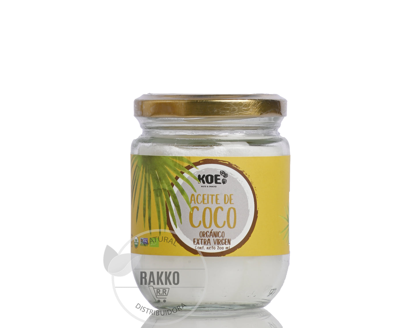 KOE ACEITE DE COCO EXTRA VIRGEN SIN GLUTEN 200ml