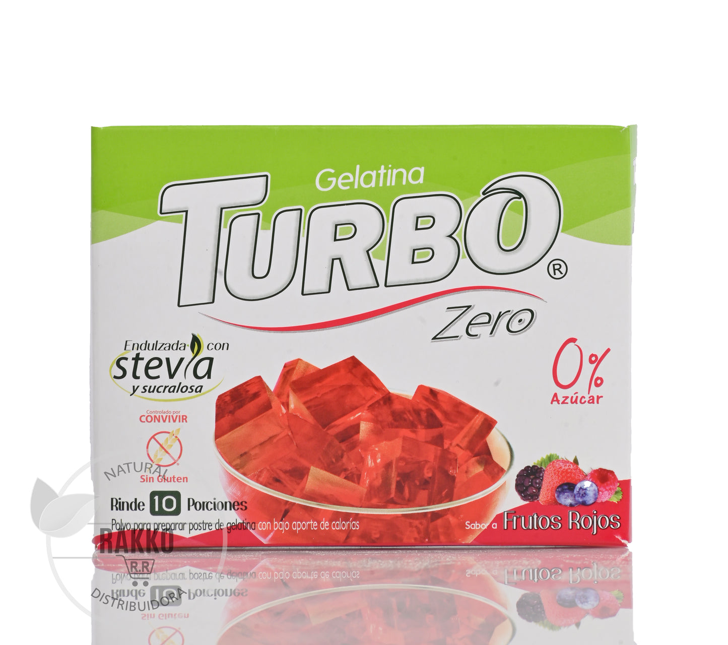 TURBO ZERO GELATINA SABOR BERRIES 22g