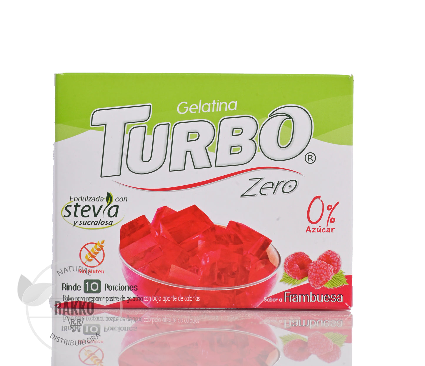 TURBO ZERO GELATINA SABOR FRAMBUESA 22g