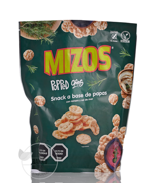 MIZOS POPPED CHIPS DE PAPA CON ROMERO 105g