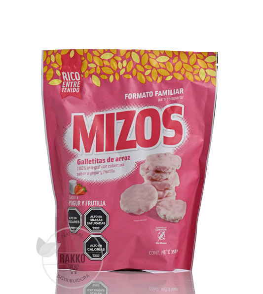 MIZOS GALLETA DE ARROZ SABOR YOGHURT Y FRUTILLA 150g