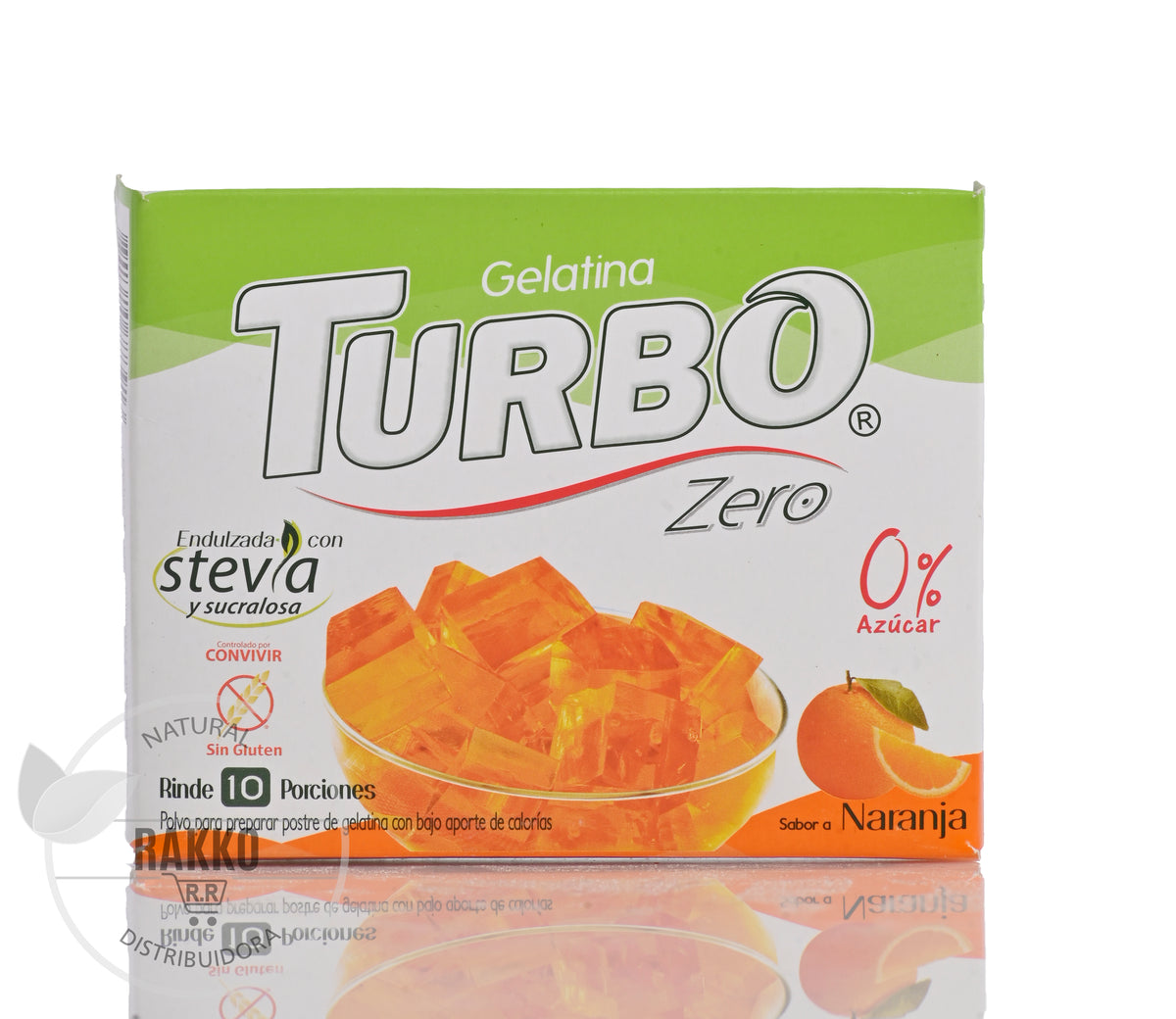 TURBO ZERO GELATINA SABOR NARANJA 22g – Rakko Natural