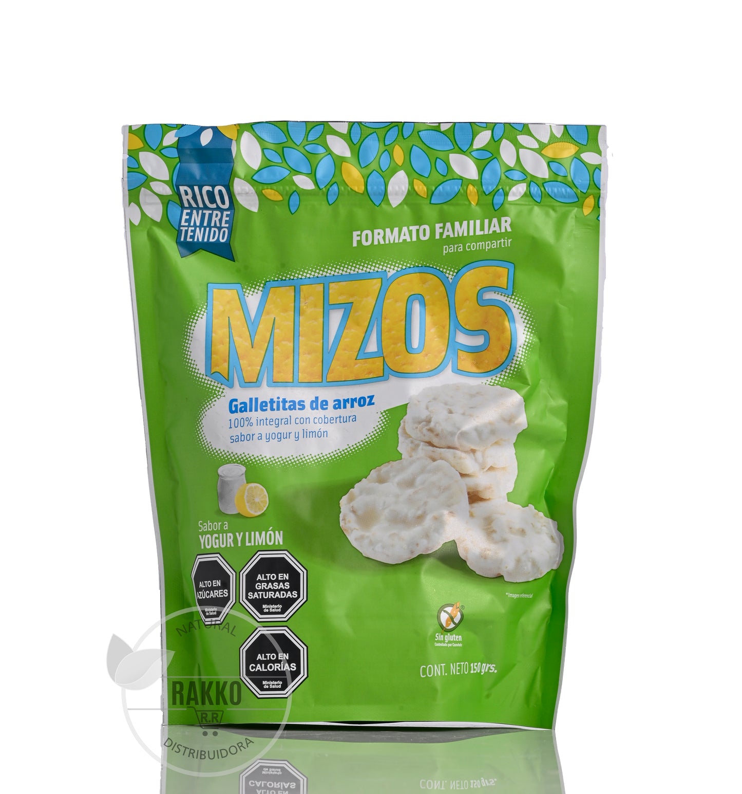 MIZOS GALLETA DE ARROZ SABOR YOGHURT Y LIMON 150g