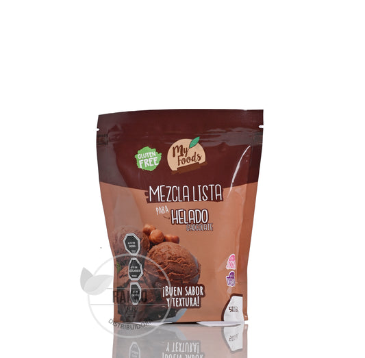 MEZCLA LISTA HELADO CHOCOLATE SIN GLUTEN 500g