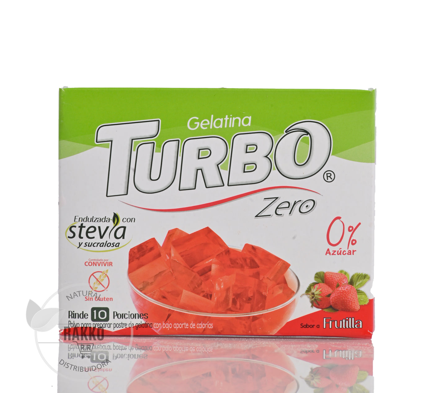 TURBO ZERO GELATINA SABOR FRUTILLA 22g