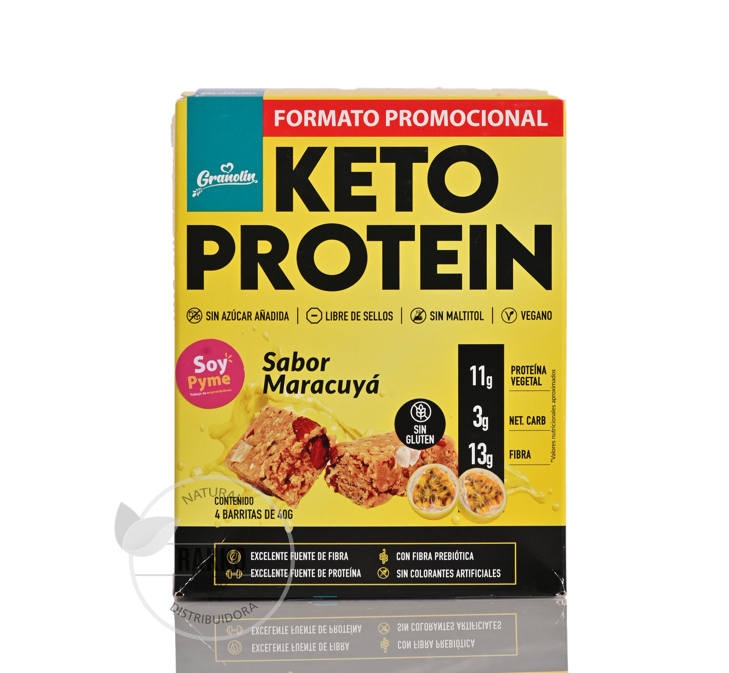 GRANOLIN KETO PROTEIN MARACUYA SIN GLUTEN  4UN