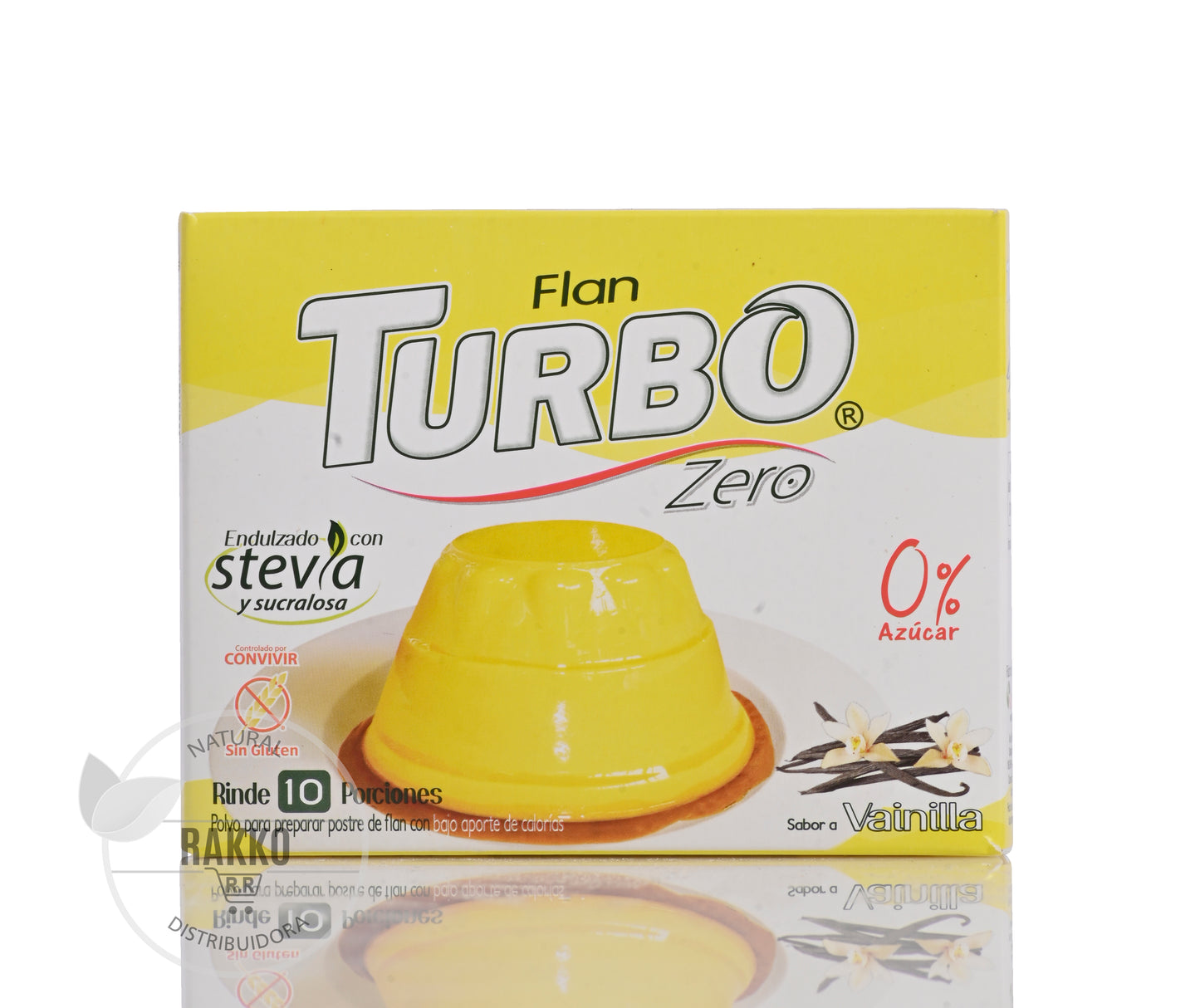 TURBO ZERO FLAN SABOR VAINILLA 20g