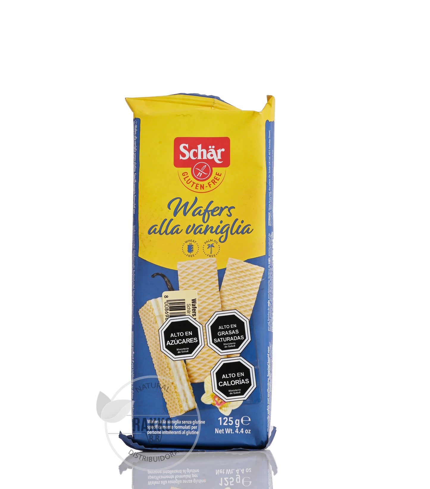 WAFERS ALLA VANIGLIA SIN GLUTEN 125g