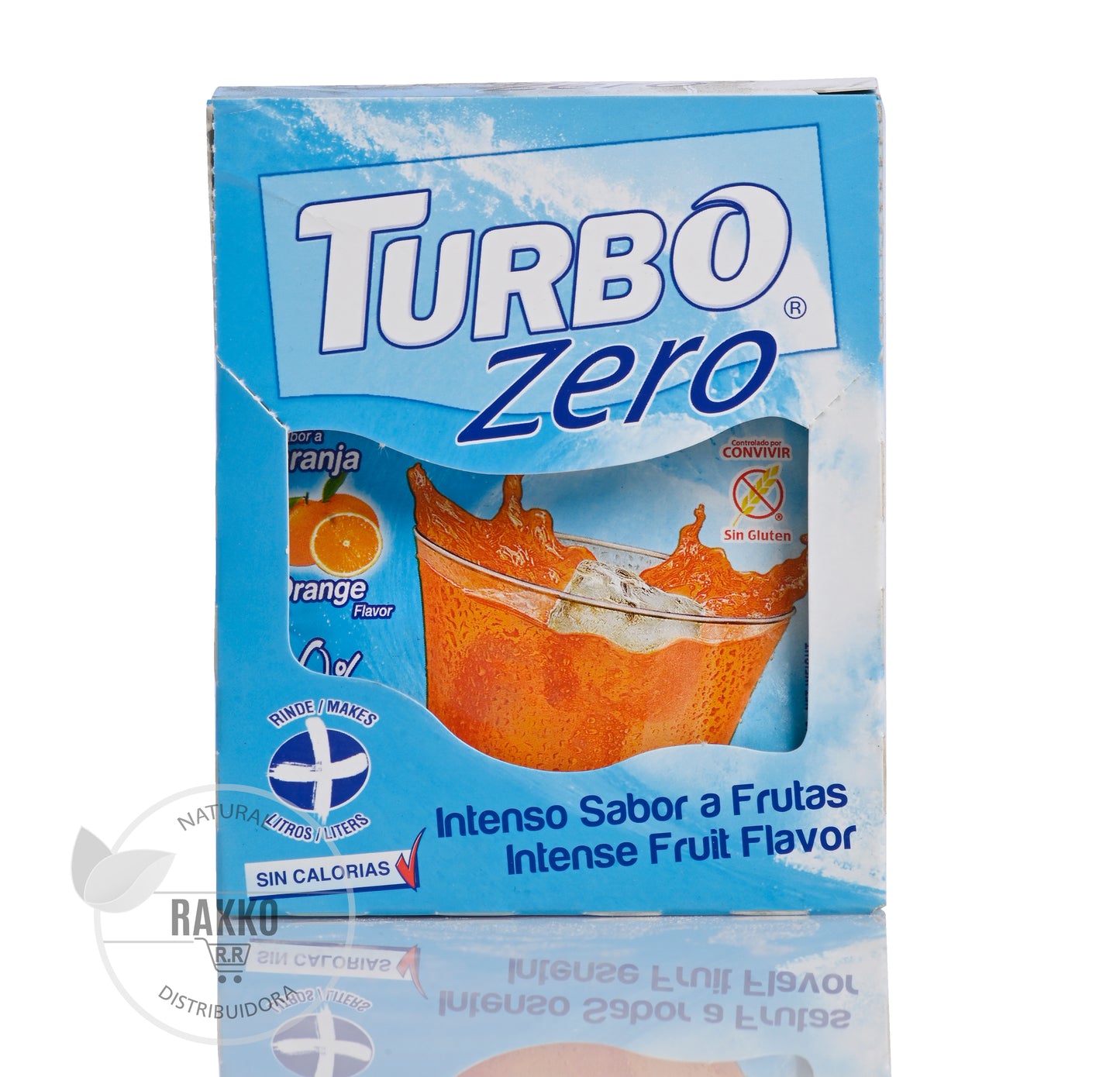 TURBO ZERO JUGO SABOR NARANJA DISPLAY 10UN