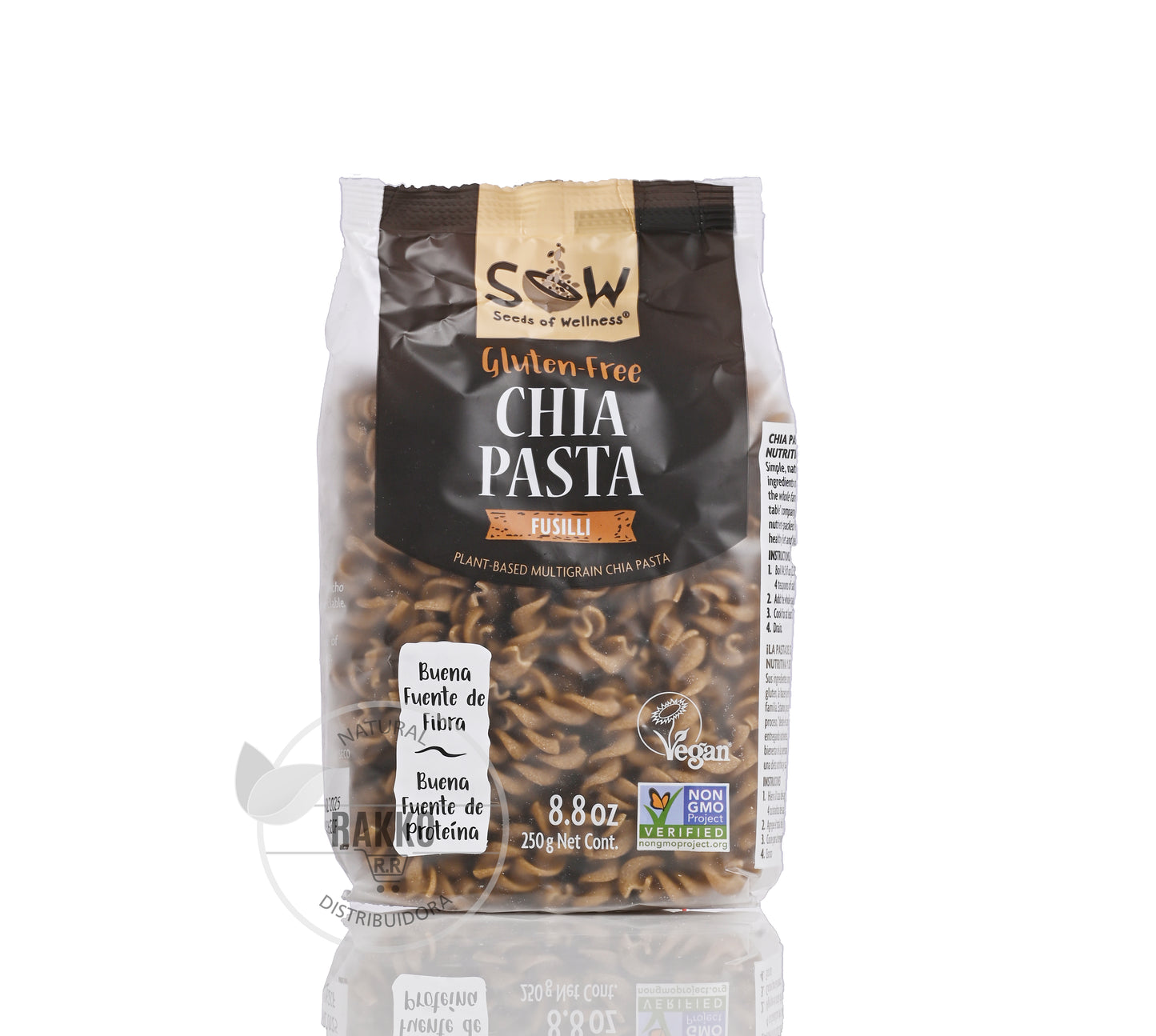 PASTA DE CHIA ESPIRALES SIN GLUTEN 250g