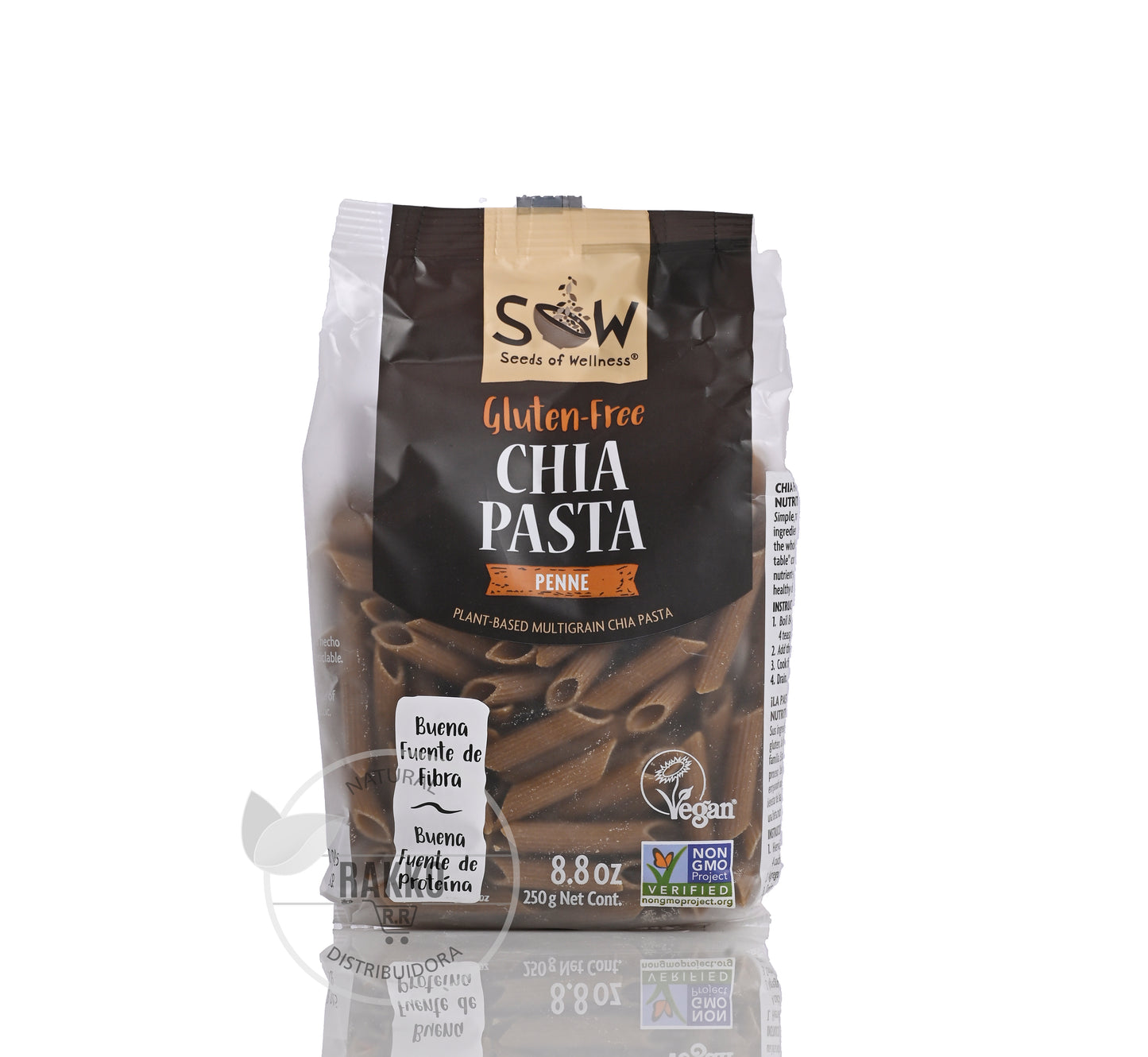 PASTA DE CHIA RIGATI SIN GLUTEN 250g