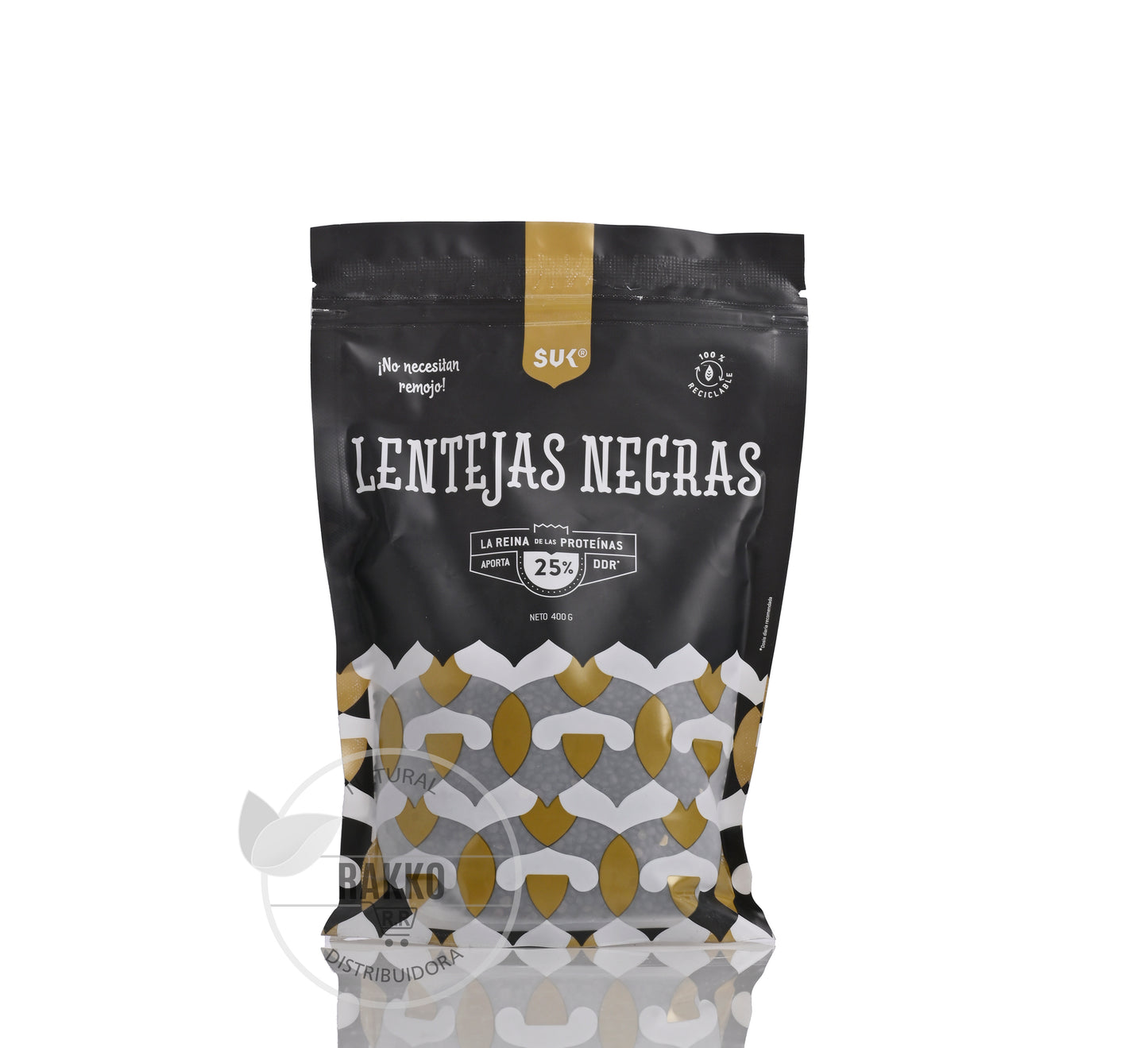 LENTEJA NEGRAS SUK VEGANO 400g