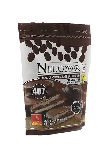 NEUCOBER COBERTURA CHOCOLATE PARA ALFAJOR SEMIBITTER SIN GLUTEN 1K (COD 407)