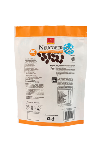 NEUCOBER COBERTURA CHOCOLATE BAÑO PARA ALFAJOR SIN AZ 1KL (COD 407 S/A)