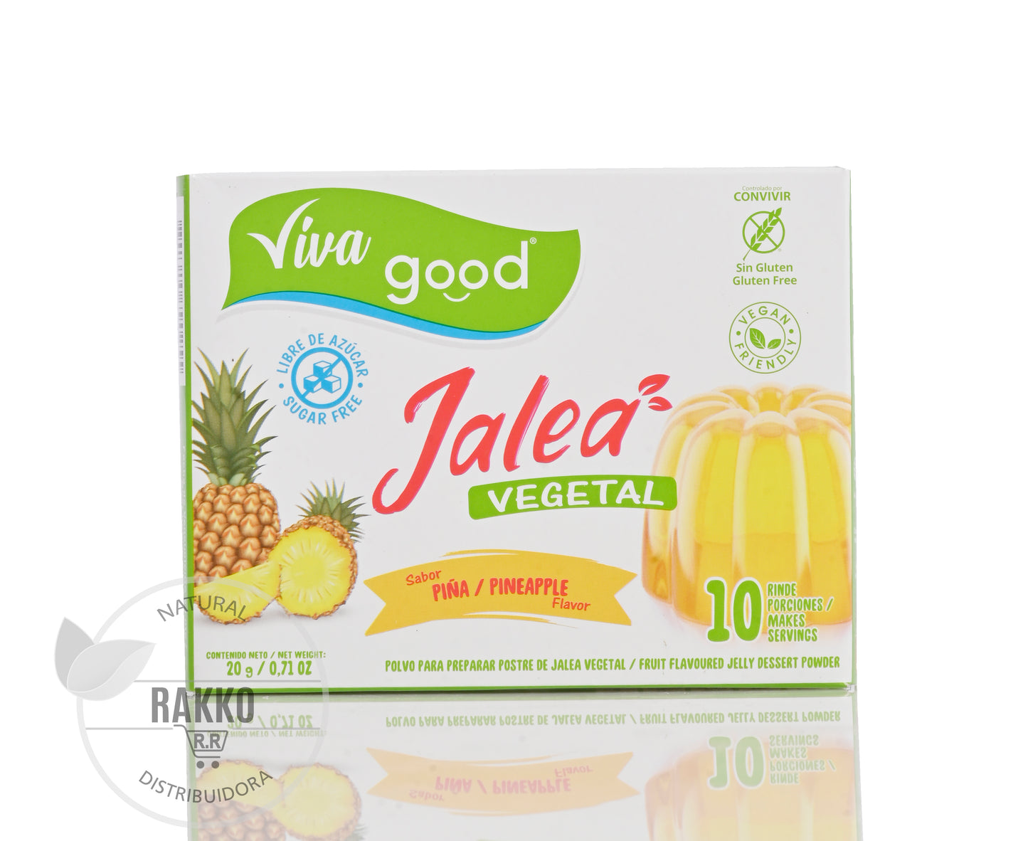 VIVA GOOD JALEA VEGETAL SABOR PIÑA  20g