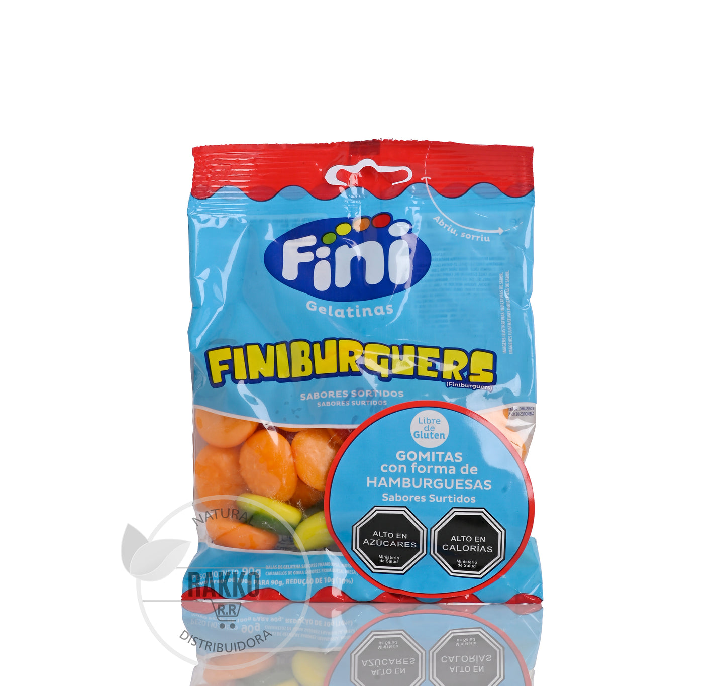 GOMITAS FINIBURGUERS SABORES SURTIDOS SIN GLUTEN 90g