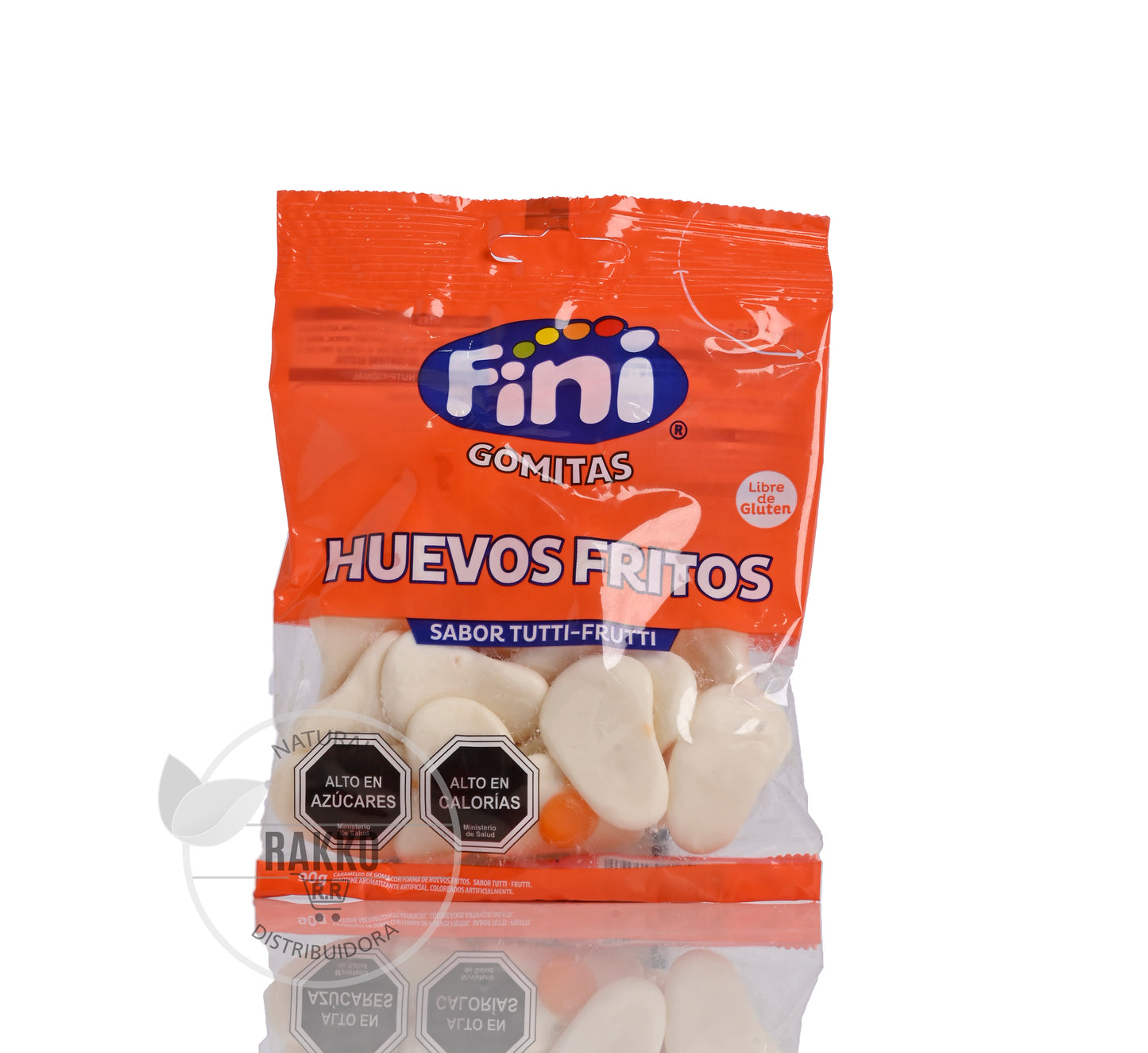 GOMITAS HUEVOS FRITOS SABOR TUTTI - FRUTTI SIN GLUTEN 90g