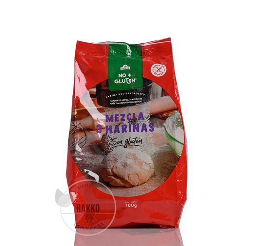 PREMEZCLA 3 HARINAS SIN GLUTEN 700g