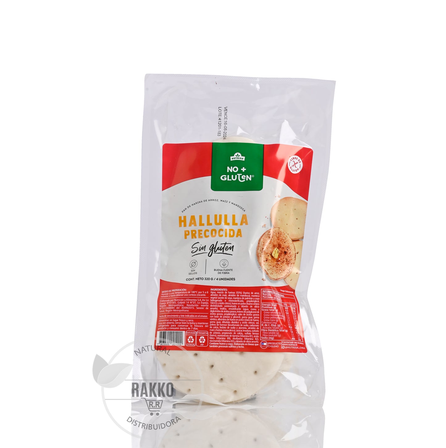 PAN HALLULLA PRECOCIDA SIN GLUTEN 320g