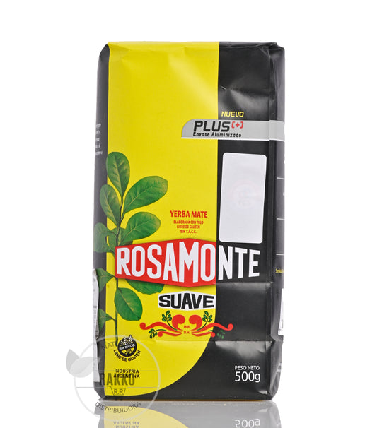 YERBA MATE ROSAMONTE SUAVE PLUS SIN GLUTEN 500g