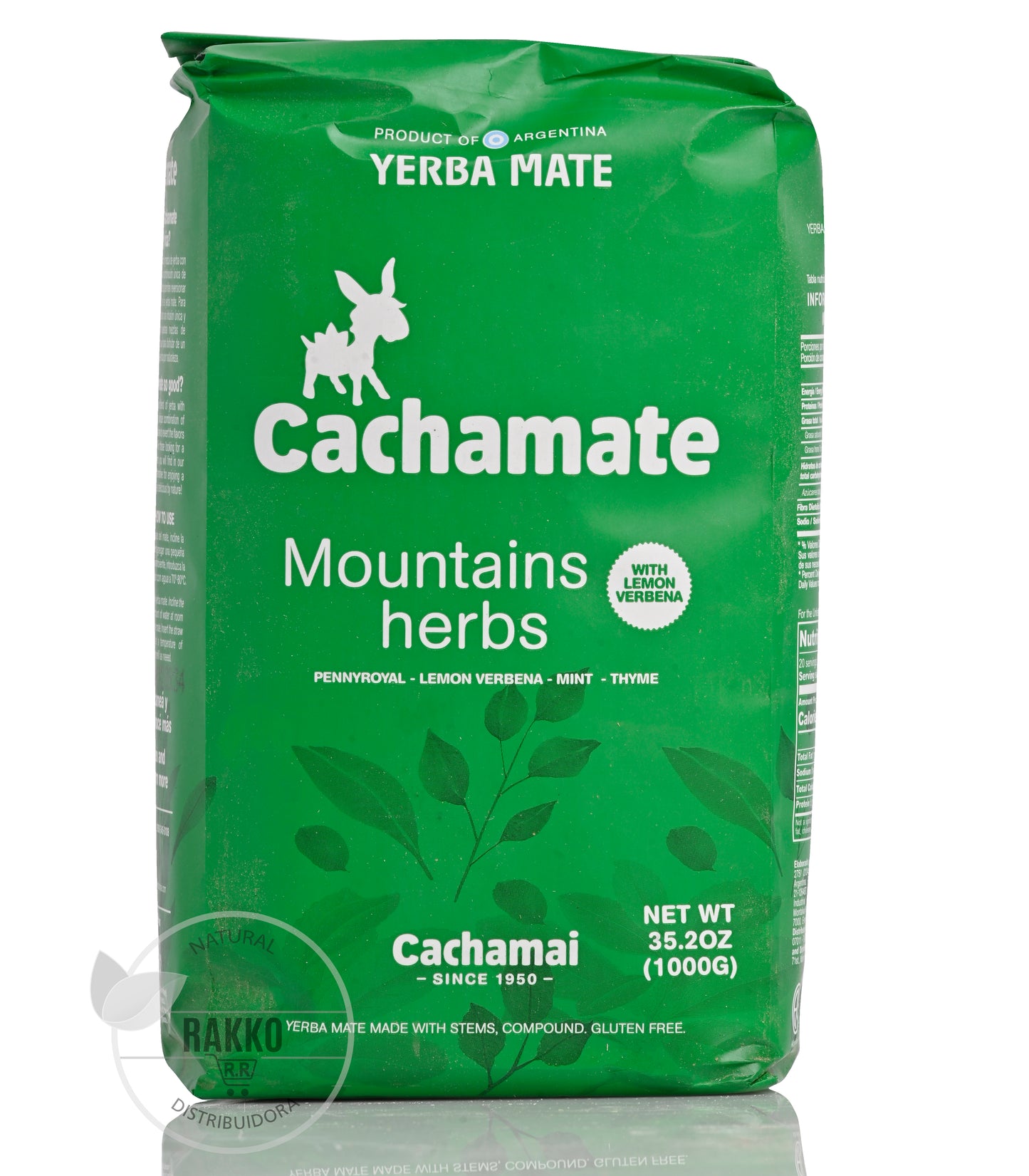 YERBA MATE CACHAMATE HIERBAS SERRANAS 1000g