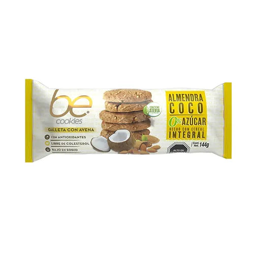 Be Cookies Galletas Almendra Coco 0% Azúcar 144g