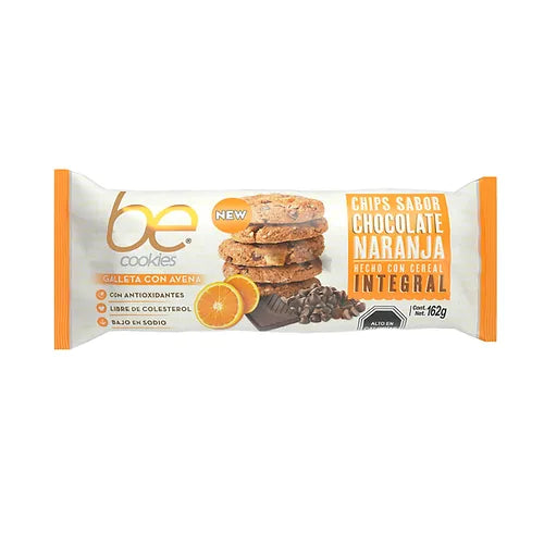 Be Cookies Galleta Chocolate Naranja 162g