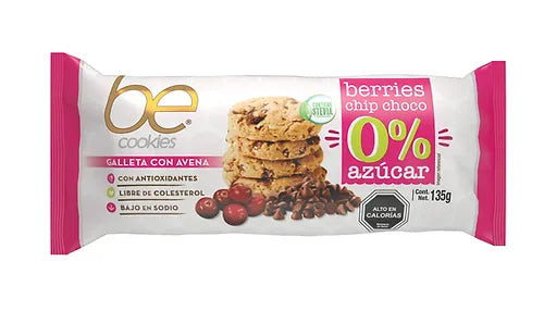 Be Cookies Galletas Berries 0% Azúcar 135g