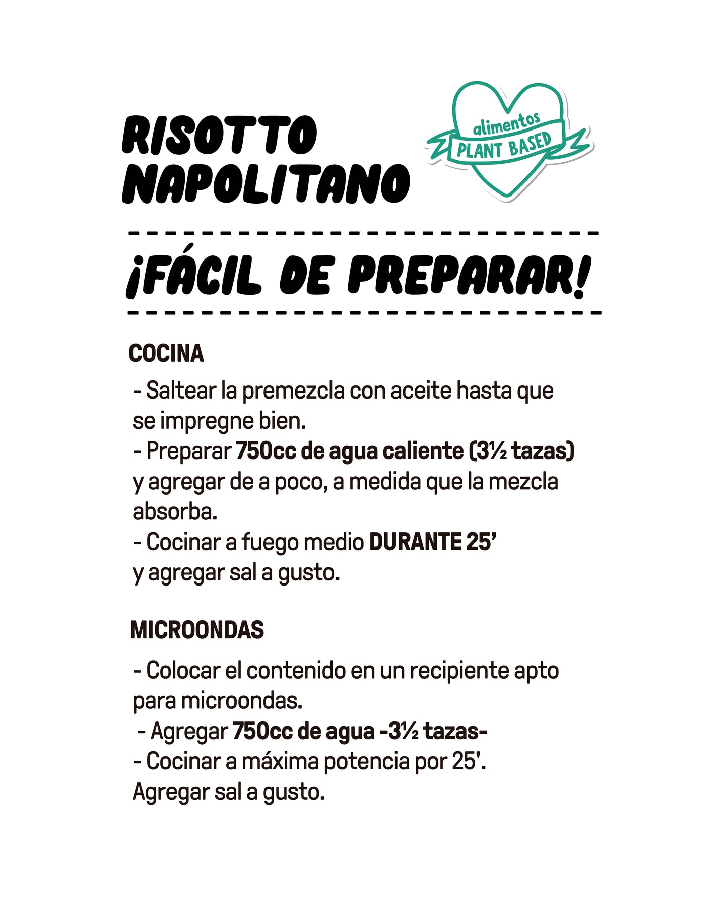 MOLÉ RISOTTO NAPOLITANO VEGANO SIN GLUTEN 200g vencimiento 03/12/2025