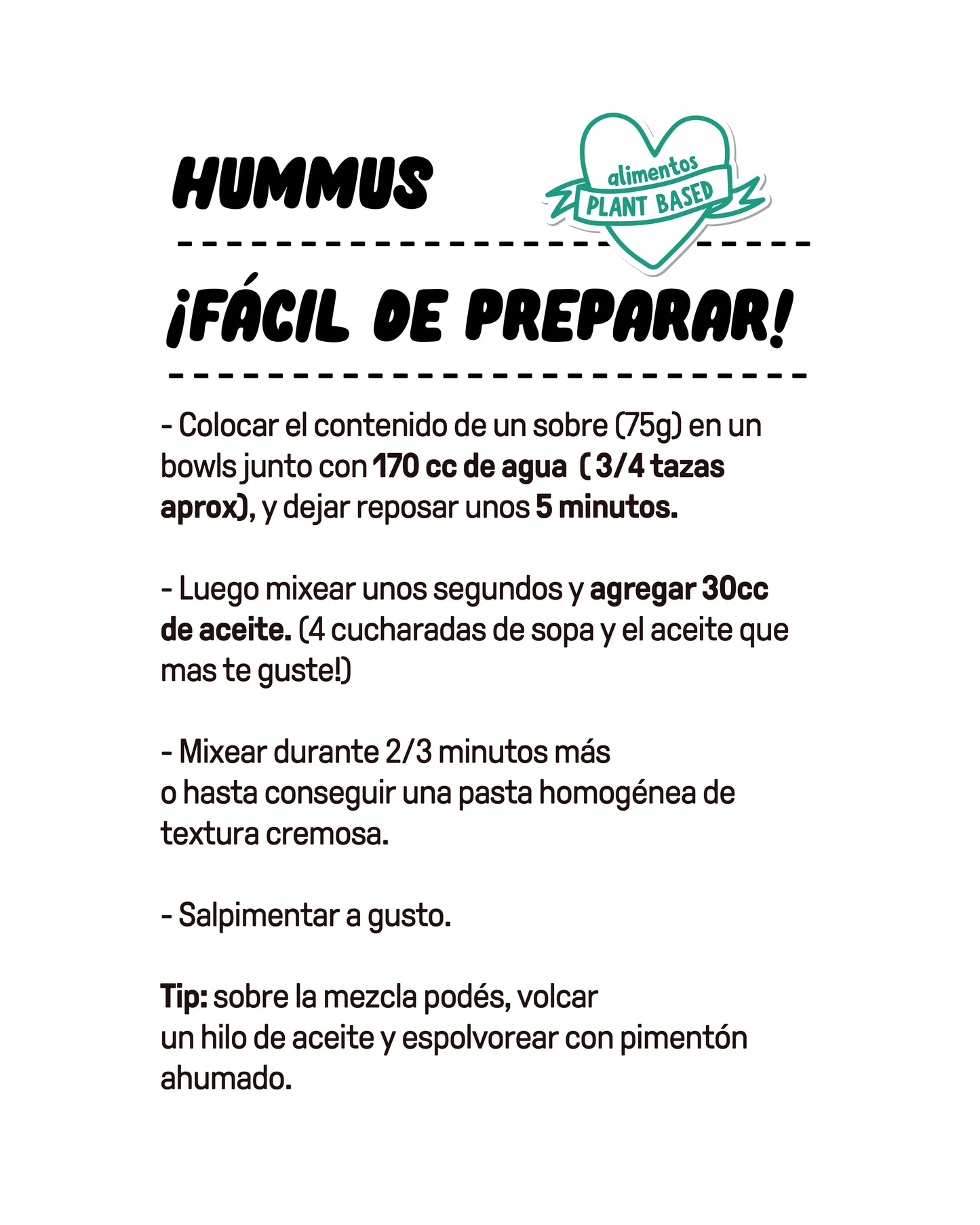 MOLÉ HUMMUS VEGANO SIN GLUTEN 150g vencimiento 03/12/2025