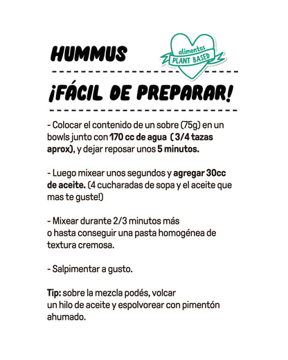 MOLÉ HUMMUS VEGANO SIN GLUTEN 150g vencimiento 03/12/2025