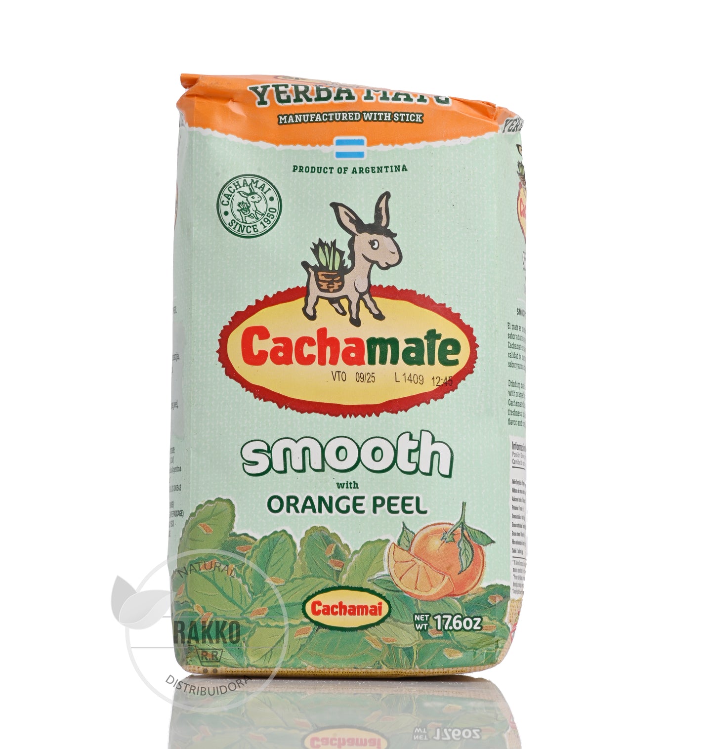 YERBA MATE CACHAMATE CON CASCARITAS DE NARANJA 500g