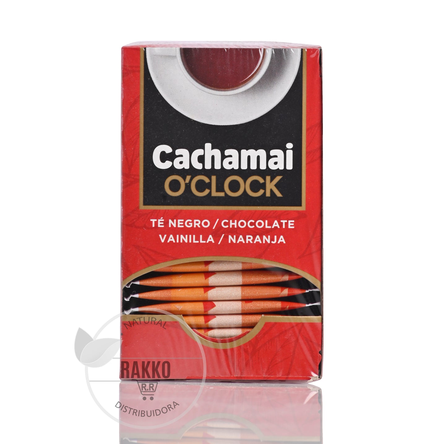 TÉ NEGRO CHOCOLATE VAINILLA NARANJA CACHAMAI 20un