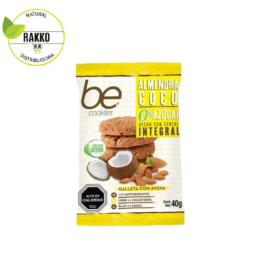 Be Cookies Galletón Almendra Coco 0% Azúcar 40g