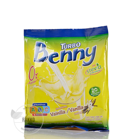 TURBO BENNY 0% AZUCAR  SABOR VAINILLA 200g