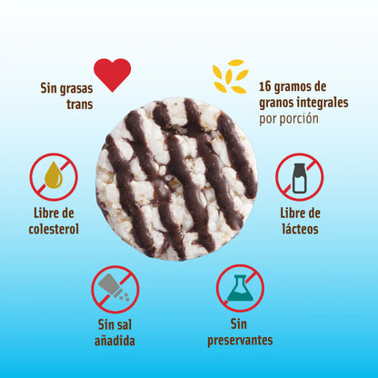 MIZOS GALLETAS DE ARROZ SABOR CHOCOLATE 20g