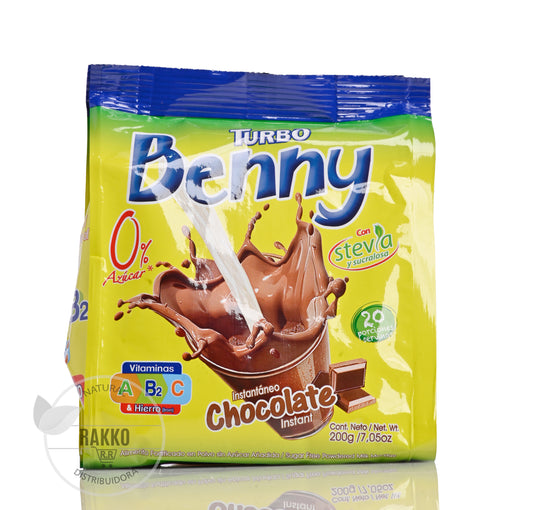 TURBO BENNY 0% AZUCAR  SABOR CHOCOLATE 200g