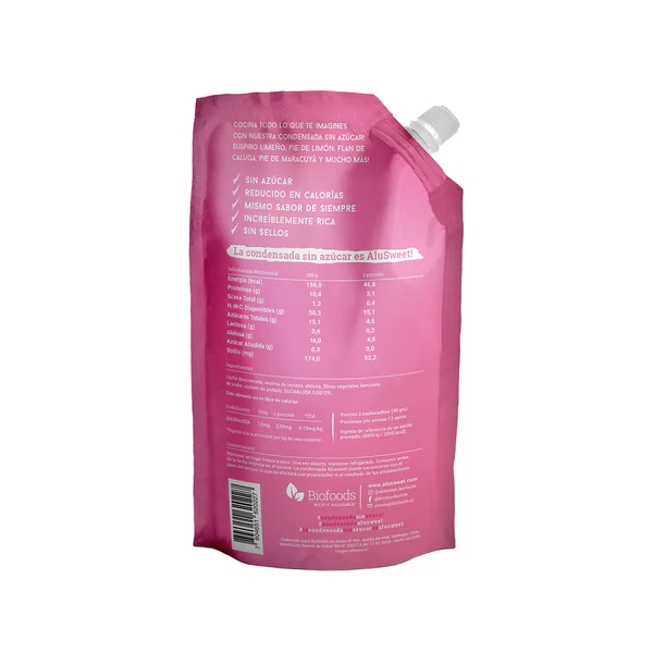ALUSWEET CONDENSADA SIN GLUTEN 390g