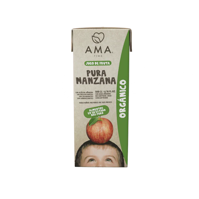 AMA JUGO MANZANA ORGANICO 200ML