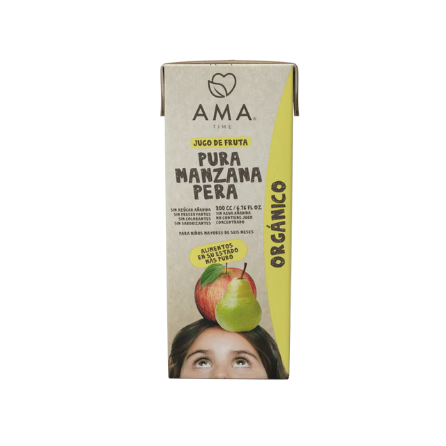 AMA JUGO MANZANA & PERA ORGANICO 200ML