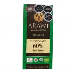 CHOCOLATE  60% CACAO ORGANICO SIN GLUTEN 50g