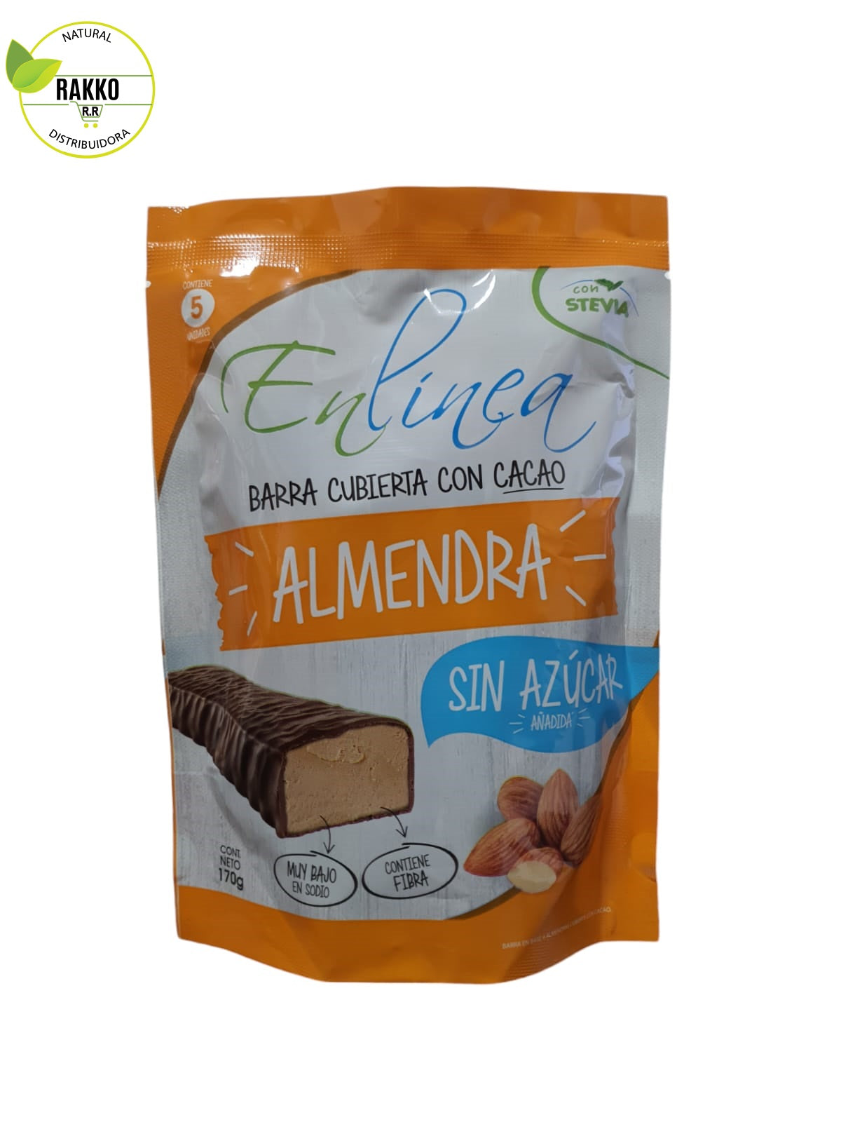 EN LINEA BARRAS DE ALMENDRA 5un 170g