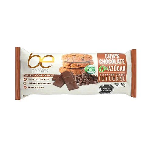 Be Cookies Galleta Chip Chocolate 0% Azúcar 135g