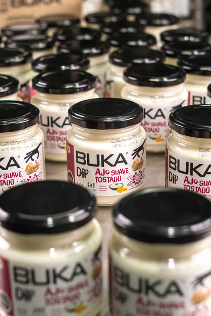 BUKA DIPS AJO SUAVE TOSTADO SIN GLUTEN 220GRS