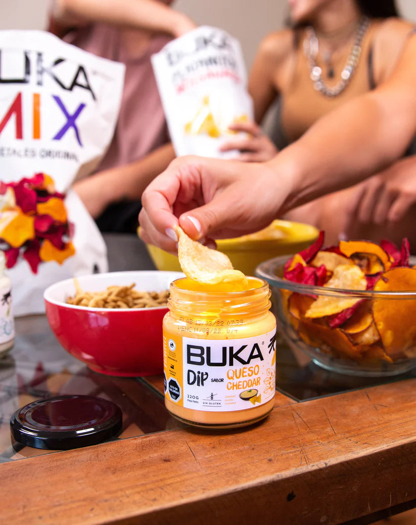 BUKA DIPS CHEDDAR SIN GLUTEN 220GRS