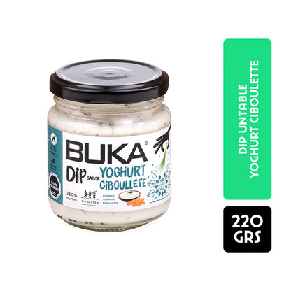 BUKA DIPS YOGURT CIBOULETTE SIN GLUTEN 220GRS