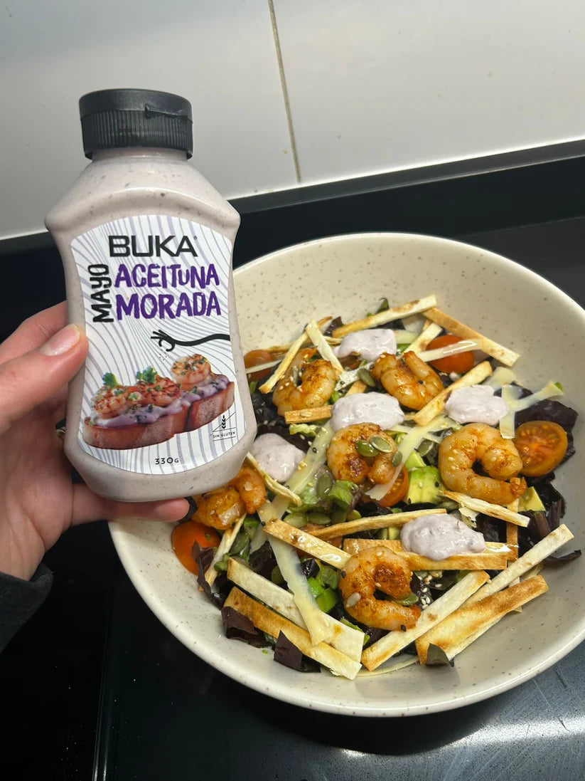 BUKA MAYONESA ACEITUNA MORADA SIN GLUTEN 330GRS