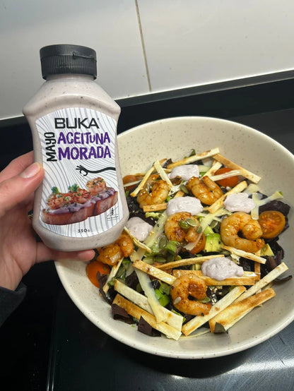 BUKA MAYONESA ACEITUNA MORADA SIN GLUTEN 330GRS