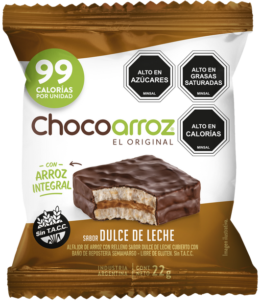 ALFAJOR DE ARROZ RELLENO DULCE DE LECHE SIN GLUTEN 22g