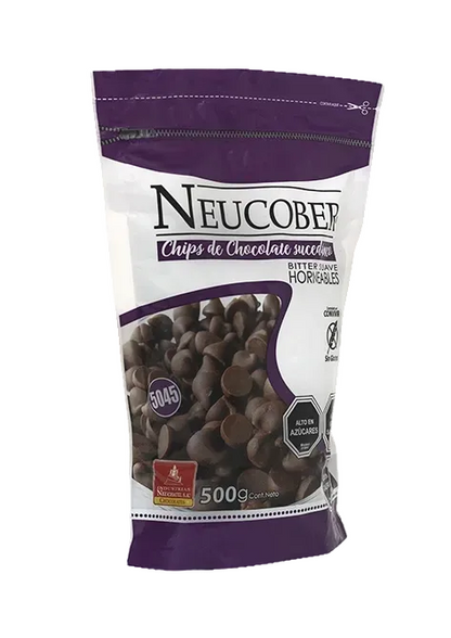 NEUCOBER COBERTURA CHIPS CHOCOLATE FINO SIN GLUTEN 500GR (COD 5045)